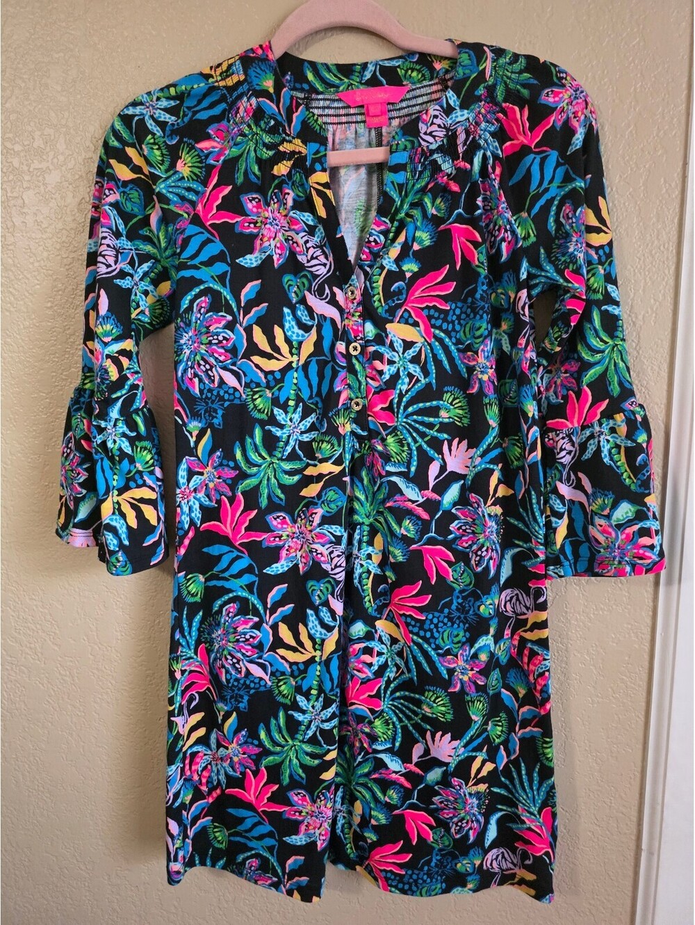 Lilly Pulitzer Norris Dress in Onyx Paradise Glow Dress XXS